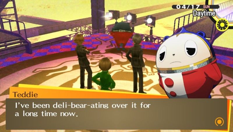 Seriously, Teddie.  Fuck you and your bear puns.