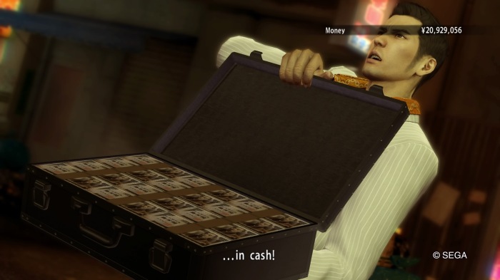 Kiryu buys property with a suitcase full of cash, Yakuza 0